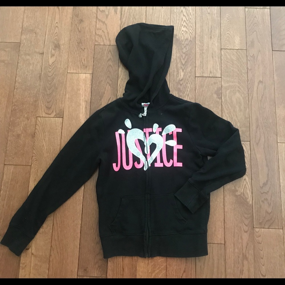 Girls size 7 Justice sweat jacket